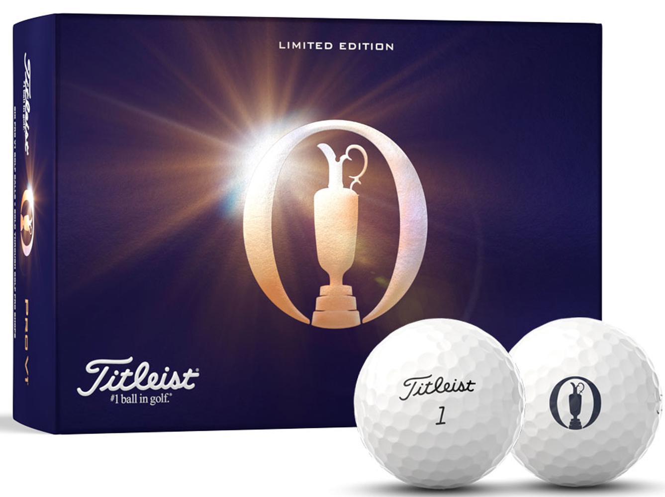 Limited Edition Titleist Pro V1 The Open Collection Golf Balls 6 Balls