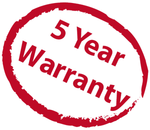 5 Year Warranty