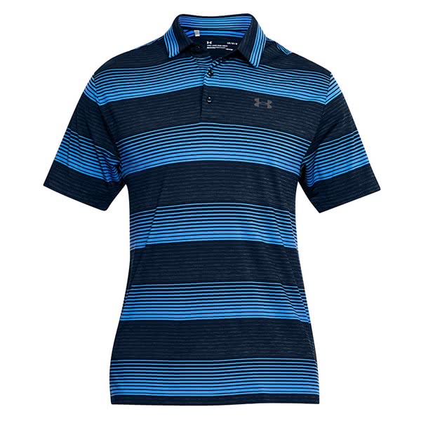 Under Armour Mens Playoff Bold Stripe Polo Shirt