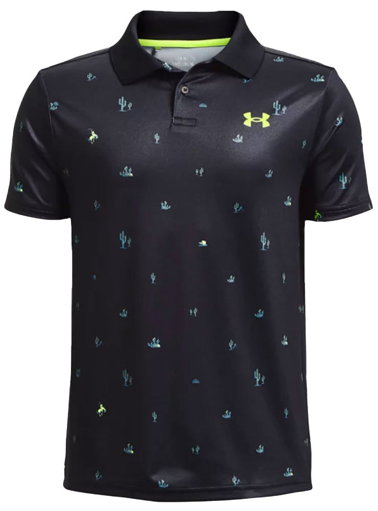 Under Armour Juniors Performance Rodeo Printed Polo Shirt Golfonline