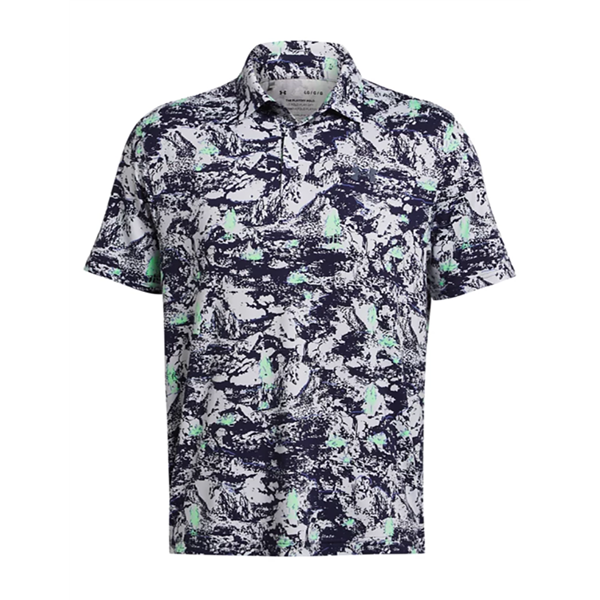 Under Armour Mens Playoff 3.0 Pine Camo Printed Polo Shirt