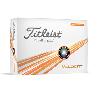 Titleist Velocity Matte Orange Golf Balls 2024