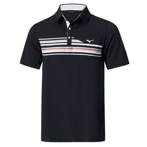 Mizuno Mens Quick Dry Elite Stripe Polo Shirt