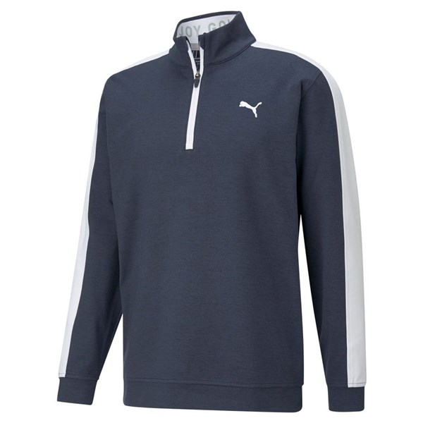 Puma Mens Cloudspun T7 Quarter Zip Pullover Top