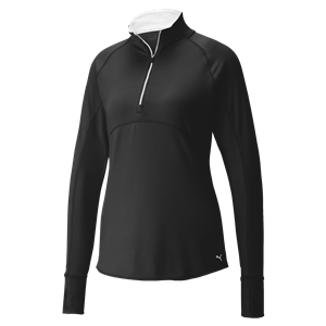 Puma Ladies Gamer 1/4 Zip Long Sleeve Top