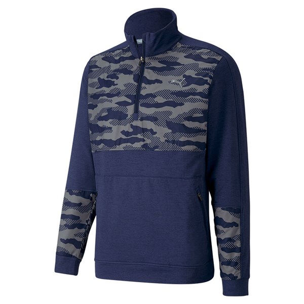 Puma Mens Cloudspun Camo Quarter Zip Pullover