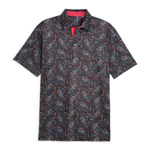 Puma Mens Cloudspun Paisley Polo Shirt