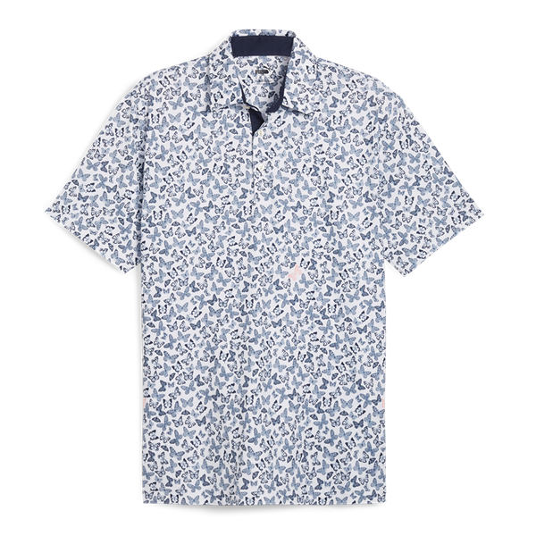 Puma Mens Cloudspun Butterflies Polo Shirt