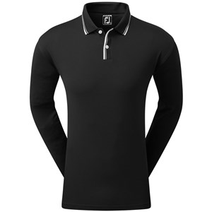 FootJoy Mens Lightweight Long Sleeve Sun Protection Pique Polo Shirt