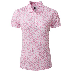 FootJoy Ladies Floral Print Lisle Polo Shirt