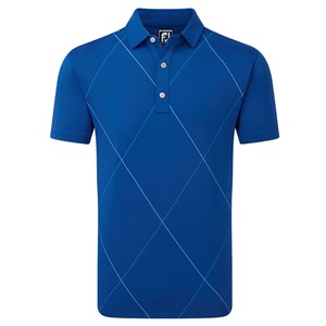 FootJoy Mens Raker Print Lisle Polo Shirt