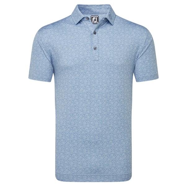 FootJoy Mens Painted Floral Lisle Polo Shirt