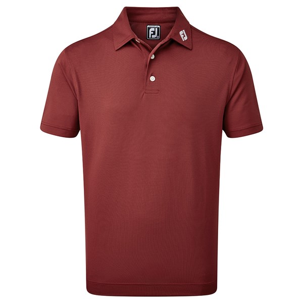 FootJoy Mens Stretch Pique Solid Colour Athletic Fit Polo Shirt