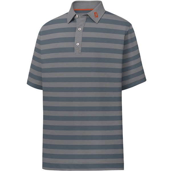 Footjoy Mens Pique Rugby Stripe Polo Shirt