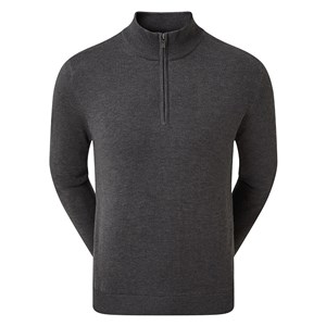 FootJoy Mens Wool Blend Half Zip Lined Pullover