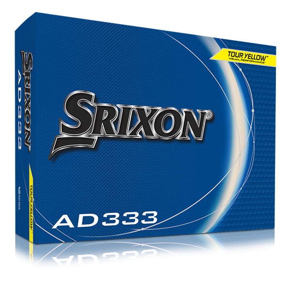 Srixon AD333 Tour Yellow Golf Balls (12 Balls) - 11th Gen