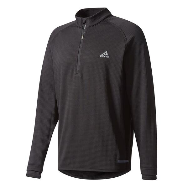 adidas Mens ClimaHeat Gridded Quarter Zip Pullover GolfOnline