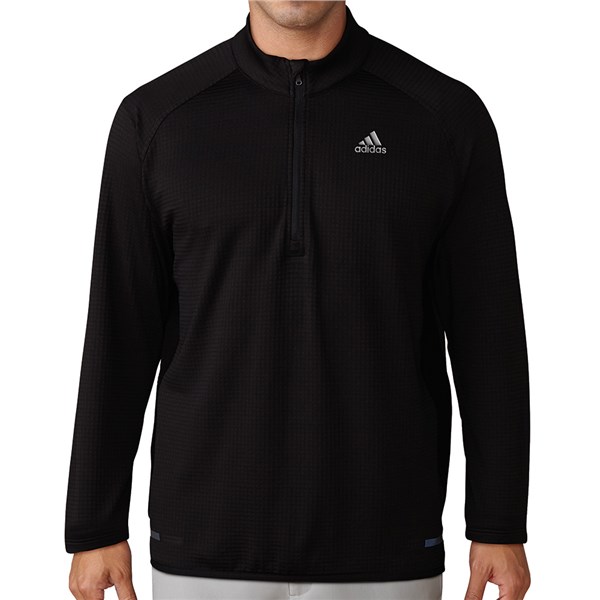 adidas Mens ClimaHeat Gridded Quarter Zip Pullover GolfOnline