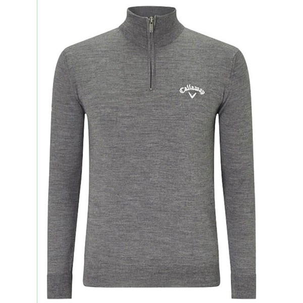 Callaway Mens Blended Merino Quarter Zip Sweater