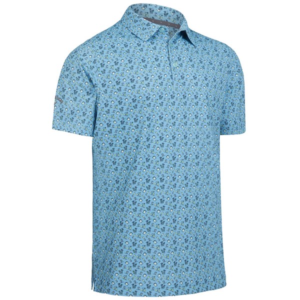 Callaway Mens All Over Drinks Novelty Print Polo Shirt