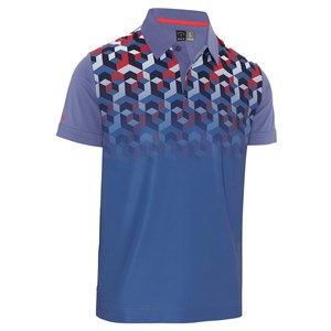 Callaway Mens X-Series Ombre 3D Chev Geo Polo Shirt