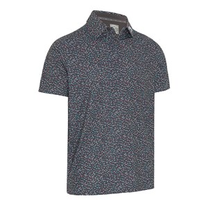 Callaway Mens All-Over Chev Confetti Print Polo Shirt