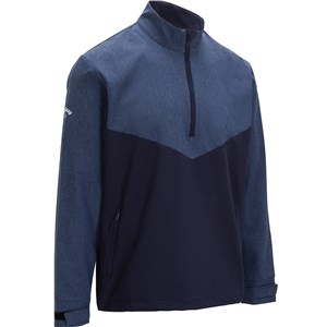 Callaway Mens Heathered 1/4 Zip Wind Jacket