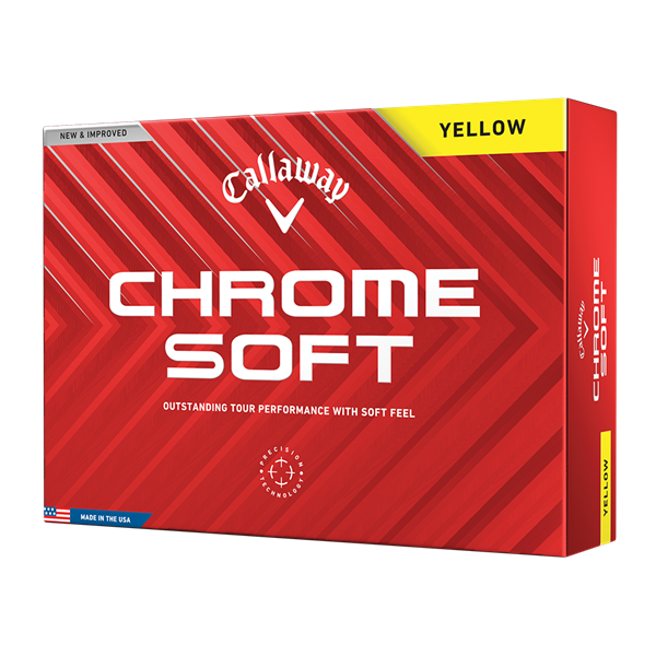 Callaway Chrome Soft Yellow Golf Balls (12 Balls) 2024