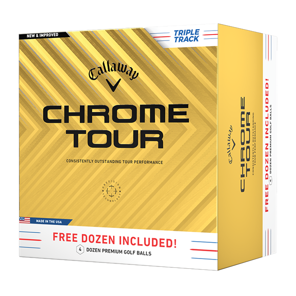 Callaway Chrome Tour Triple Track Golf Balls (48 Balls) 2024 - 4 For 3