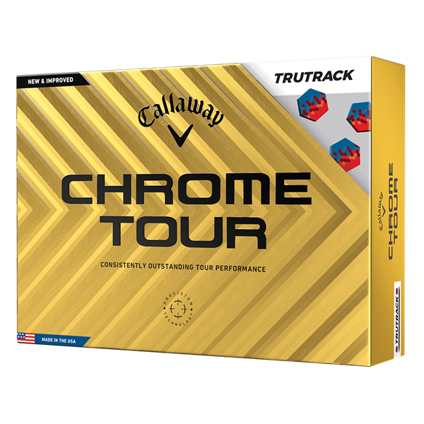 Callaway Chrome Tour TruTrack White Golf Balls (12 Balls) 2024