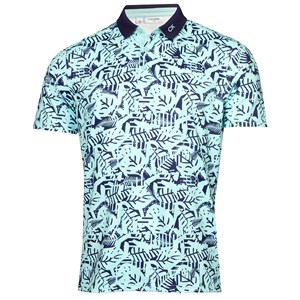 Calvin Klein Mens Abstract Print Polo Shirt