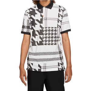 Nike Mens Slim-Fit Checked Polo Shirt