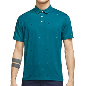 Nike Mens Dri-Fit Player Heritage Print Polo Shirt