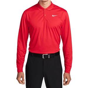 Nike Mens Dri-FIT Victory Long-Sleeve Golf Polo Shirt