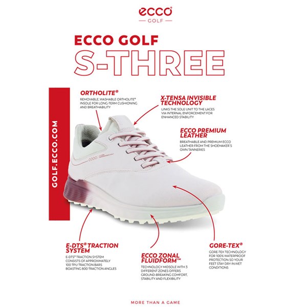 Ecco Ladies S-Three Golf Shoes