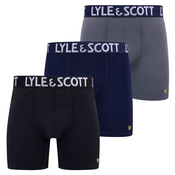 Lyle and Scott Mens Elton Microfiber Sports Boxer (3 Pack)