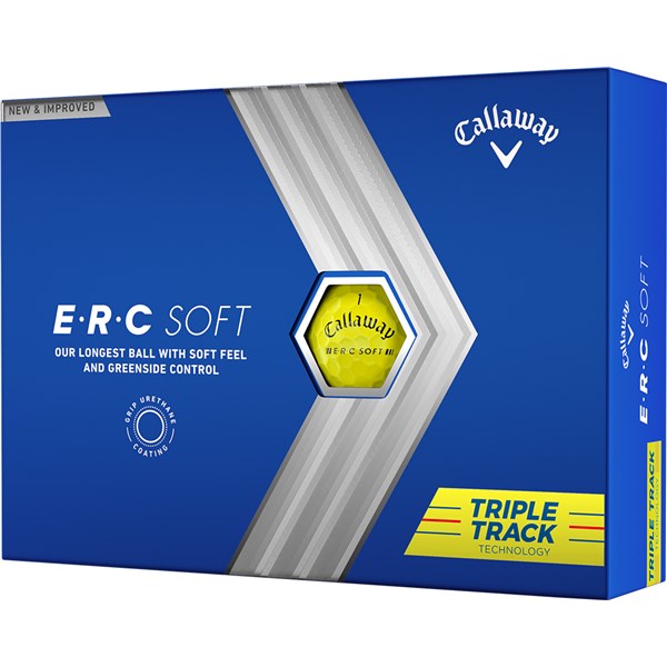 Callaway ERC Soft Triple Track Yellow Golf Balls (12 Balls)