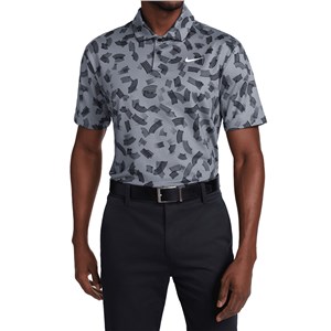 Nike Mens Dri-Fit Tour Micro Print Polo Shirt