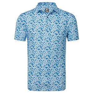 FootJoy Mens Primrose Print Lisle Polo Shirt