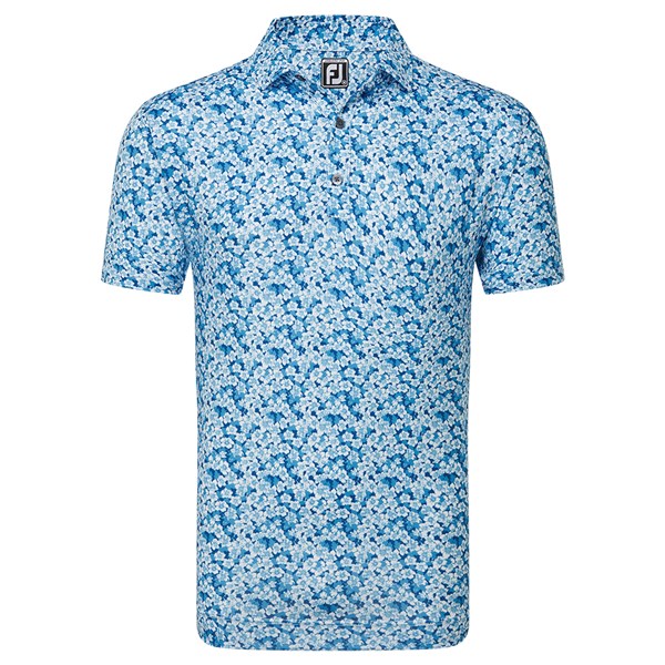 FootJoy Mens Primrose Print Lisle Polo Shirt