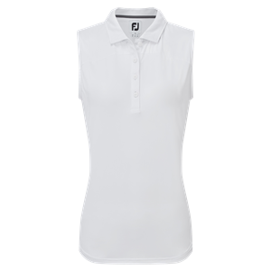 FootJoy Ladies Mesh Back Sleeveless Lisle Polo Shirt