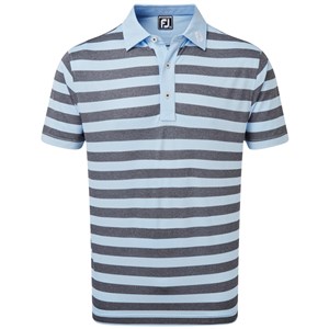 Footjoy Mens Pique Rugby Stripe Polo Shirt