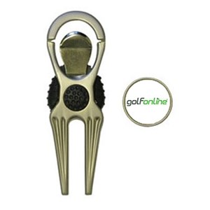 GolfOnline Logo - Pitchfork With Ballmarker