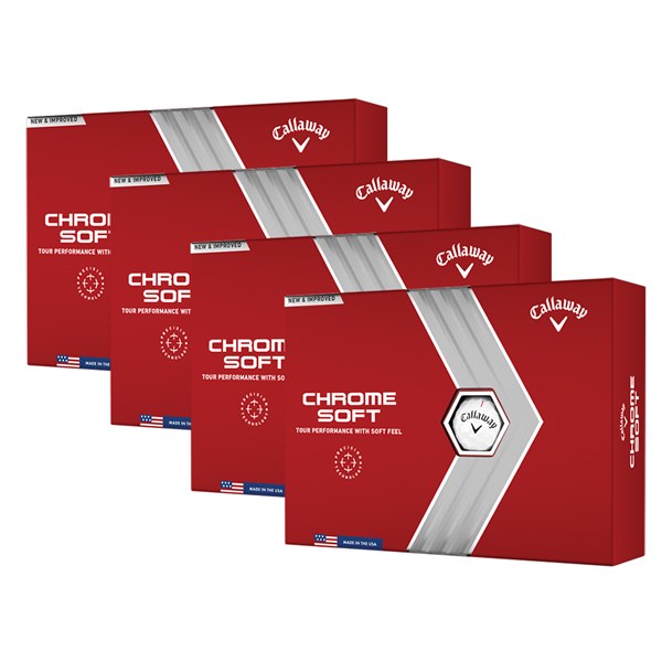 Callaway Chrome Soft Golf Balls (48 Balls) 2022 - 4 For 3 Deal