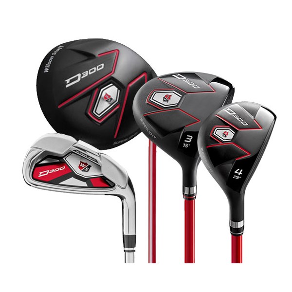 Wilson D300 SL 10-Piece Premium Golf Set (Steel/Graphite)