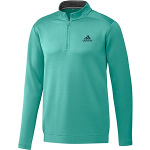 adidas Mens Club 1/4 Zip Pullover - Logo on Left Chest