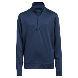 adidas Boys Quarter Zip Solid Pullover Top