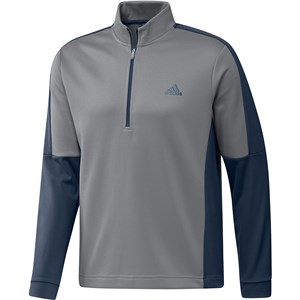 adidas Mens Colour Block Quarter Zip Pullover