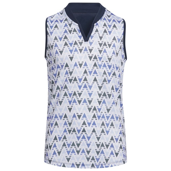 adidas Girls HEAT.RDY Sleeveless Printed Polo Shirt