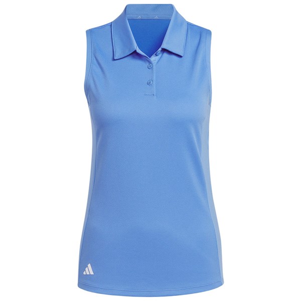 adidas Ladies Texture Sleeveless Polo Shirt